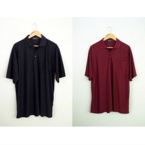 hugo boss knitted polo shirt